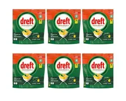 X6Dreft - Vaatwas - Fresh Original - All in One - Citroen - 18Capsules/243g