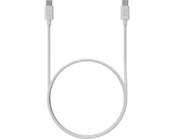 Xtorm Go2 USB-C PD 100W Kabel - 1 Meter - Snellader - Extra stevige USB-C Kabels - Power Delivery Oplaadkabel geschikt voor Laptop/MacBook - Wit
