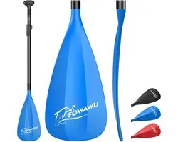 FOWAWU Paddle Board Paddle - 3 Piece Adjustable SUP Paddle - Lightweight Oar for Aluminum Paddleboard - ShopVlot