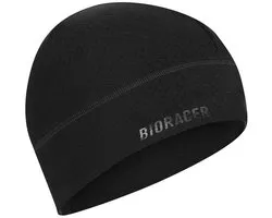BIORACER Fietsmuts Winter Isolerend Waterafstotend Unisex - Thermische Muts Zwart