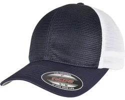 Urban Classics - 360 OMNIMESH 2-TONE Flexfit pet - L/XL - Blauw/Wit