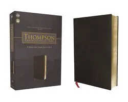 NASB, Thompson Chain-Reference Bible, Bonded Leather, Black, Red Letter, 1977 Text