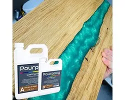 Epoxy giethars - Crystal Clear epoxyhars met UV blocker - 5kg - Tot 5 cm gieten