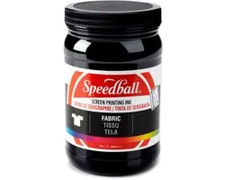 Fabric ink black screen printing -Speedball