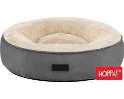 Hoppa! Lit pour chien, lit pour chat, donut, Ø 50 cm, gris foncé