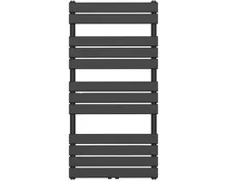 Panneau de radiateur sèche-serviettes Belrad taille 120x60cm couleur noir mat