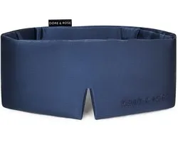 Dore & Rose zijden slaapmasker, donkerblauw