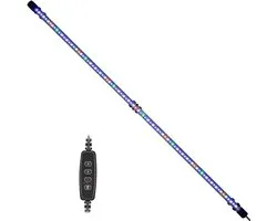 VARMHUS Duiken LED Aquariumlicht,Aquariumverlichting LED met timer,auto on/off dimfunctie,3 lichtmodi, dimbaar,10 helderheidsniveaus optioneel en 3 standen van de time-lusfunctie 84LEDs-92cm(13.5W)