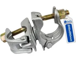 GeZu Impex Accouplement d'échafaudage 48 x 60 mm Galvanisé à chaud | serre joint pour tuyau acier construction