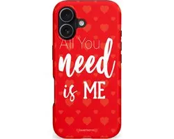 Coque Casetastic Compatible avec Apple iPhone 17 MagSafe - Coque Double Couche Protectrice Élégante - All You Need is Me