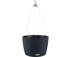 LECHUZA Jardinière NIDO Cottage 35 ALL-IN-ONE noir graphite