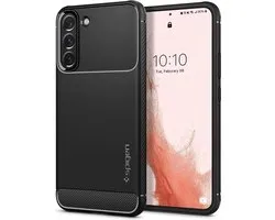 Spigen Rugged Armor Samsung Galaxy S22 Hoesje Back Cover Zwart