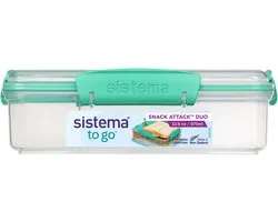 Sistema To Go lunchbox Snack Attack Duo Minty Teal 975ml