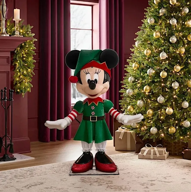 Disney 4 FT Animated Minnie Mouse Interactive Holiday Christmas Animatronic 2026