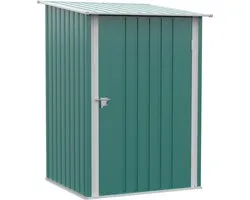 Outsunny Garden Storage Shed-Staal-100L x 103B x 160H-Groen