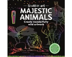 Scratch Art for Adults- Majestic Animals