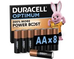 Duracell Optimum AA - alkaline batterijen - 1,5V, LR6 - 8 stuks