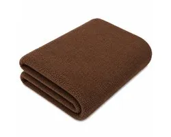Vetbed op maat 150 cm x 5 meter rol - Premium Effen Bruin - 28 mm