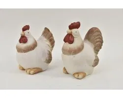Paasartikelen - Kip En Haan Barney Keramiek Per Stuk - 19cm