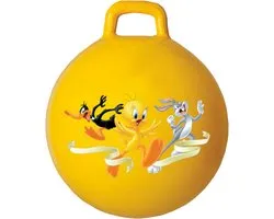 Fun Ball Looney Tunes 45 cm jaune - Hopper capacité de charge 100 kg - Jouets Skippy ball - Skippy Animaux - Skippy ball Haas - Jouets pour enfants - Jouets 36 mois - Pompe incluse - Jusqu'à 100 kg de poids - Skippy ball - Cadeau pour enfant