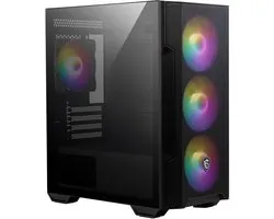 MSI MAG FORGE M100R - PC Case - Behuizing - Compatibel voor Micro-ATX, Mini-ITX - Zonder voeding - Zwart
