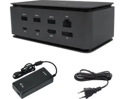 i-Tec - Compact USB-C Docking Station 4K HDMI - DP en vele andere poorten (incl. 100W Oplader)