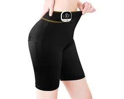 Short de yoga intelligent EMS taille haute | 8 modes, 30 niveaux d'intensité, short de compression pour les entraînements à domicile et l'utilisation quotidienne