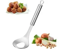 Meat Ball Maker Tool, Acier Inoxydable Non Stick, Cuillère à Boulettes de Viande Manuelle avec Trous | Gadgets de cuisine pour Cuisine, Repas, Bœuf, Kip, Porc, Poisson, Végétarien
