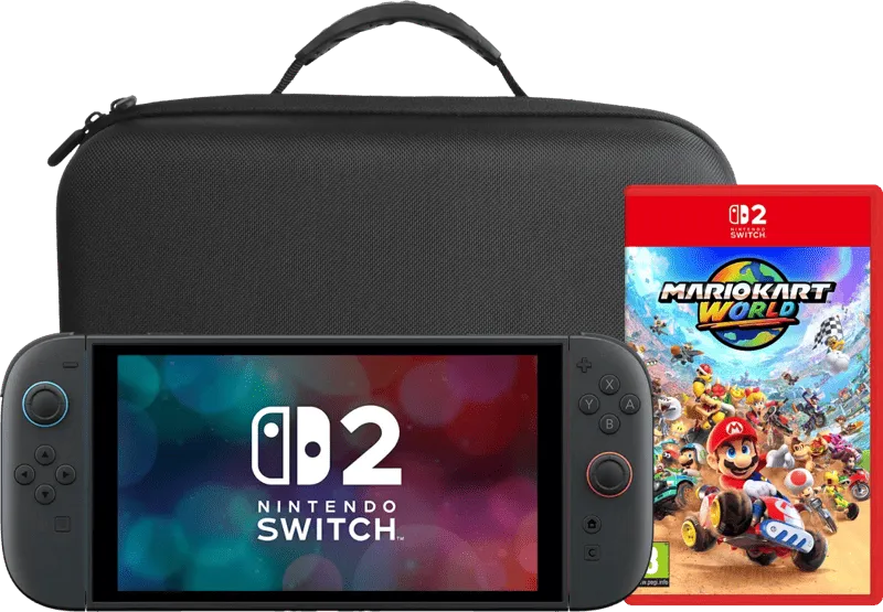 Nintendo Switch 2 (2026) + Mario Kart World + BlueBuilt Travel Case