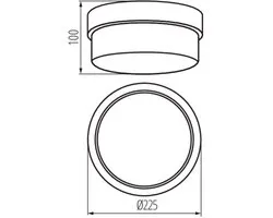 Kanlux TUNA Plafondlamp 1x100W Wit IP44 4260