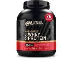 Optimum Nutrition Gold Standard 100% Whey Protein - Delicious Strawberry - Proteine Poeder - Eiwitshake - 2270 gram (71 servings)