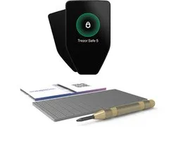 Trezor Safe 5 Zwart + SOLIDHODL - Voordeelbundel - Hardware Wallet - Wallet voor Bitcoin, Ethereum en vele andere crypto