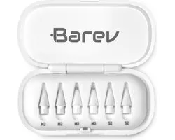 Barev Pointes de stylet - convient pour Apple pencil 1 & 2 - pointe de remplacement - Ensemble de 6