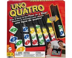 Mattel UNO Quatro - Vier Op Een Rij - Kaartspel