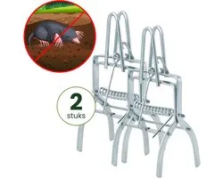 2 stuks Mollenval – Professionele Mollenklem – Mollenverjager – Mollenvanger – Mollenvallen – Mollen Verjager – Herbruikbare Mollenvallen – Effectieve Mollenbestrijding voor Tuin en Gazon