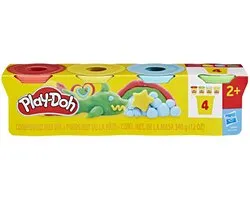 Play-Doh, pack de 4 couleurs classiques, pots de 85 grammes, bricolage pour les enfants de 2 ans et plus