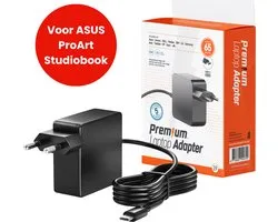 65W USB-C Laptop oplader voor ASUS ProArt StudioBook – Alle modellen vanaf 2019 – Kabel + Adapter