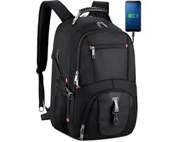 ALTOS OFFICE AND HOME Laptop Backpack 17 Inch Business Travel Studio USB Port Black Anti-Theft Protection Ideal for - ShopVlot