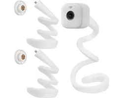 2 stuks flexibele twist-mount, flexibele camerahouder, twist-houder, compatibel met Blink Mini/Mini 2, Blink Outdoor 4 (4e generatie)/(3e generatie), XT/XT2, binnencamera (geen boren, wit)