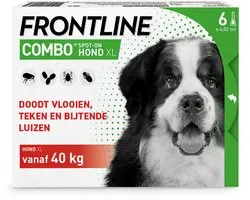 Frontline Combo - Anti Vlooien- en Tekenmiddel - XL - 40-60kg - 6st