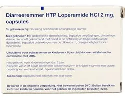 Healthypharm Diarreeremmer HTP Loperamide HCI 2mg - 1 x 20 capsules