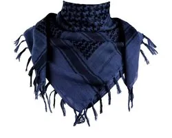 Écharpe Shemagh Arabe – Keffieh / Kafiya – Style Arafat PLO – Écharpe du désert – Unisexe - bleu