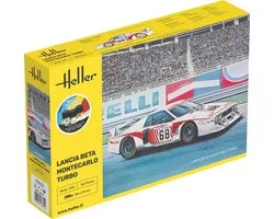 Heller Modelbouwpakket Auto - 56741 Lancia Beta Montecarlo Turbo - Italiaanse Groep 5 Rauto - Starter Kit Plastic - 1:24 - Modelbouw