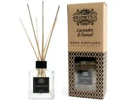 AW aromatics - geurstokjes - lavendel - venkel - 200 ml - etherische olie - aromatherapie