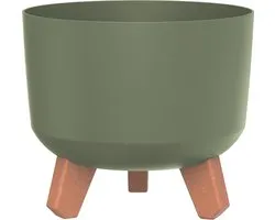 Prosperplast Gracia - Bloempot met pootjes - Rond / diameter 200 mm - Groen