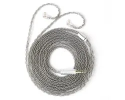 Hoofdtelefoonkabel 2 m - 8-aderig, verzilverd, 4N OFC, 2PIN-C en 3,5 mm voor KZ EDX PRO/ZSN PRO/ZS10 PROX
