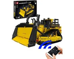 Mould King 15084 D11 Bulldozer bouwset | Radiografisch bestuurbare auto creator modelbouw | Educatief classic constructie speelgoed bouwpakketten voor kinderen & volwassenen | Accu niet geschikt voor Lego technic | Bouwdoos met 1597 bouwstenen