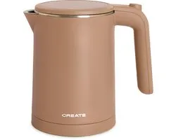 CREATE - 600ml Elektrische waterkoker met temperatuurregeling - 800W - Mokka - KETTLE STUDIO PRO