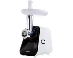 SILVERCREST® KITCHEN TOOLS Elektrische vleesmolen - Vermogen: 300 W - Verwerkingshoeveelheid: 1 kg vlees/min. - Ideaal voor het vermalen van vlees en voor het maken van worst - Met aan/uit schakelaar en terugloopfunctie