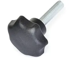 Gripbout. M6 x 25mm. lang.| zwart. Din-6336a. Deltafix.